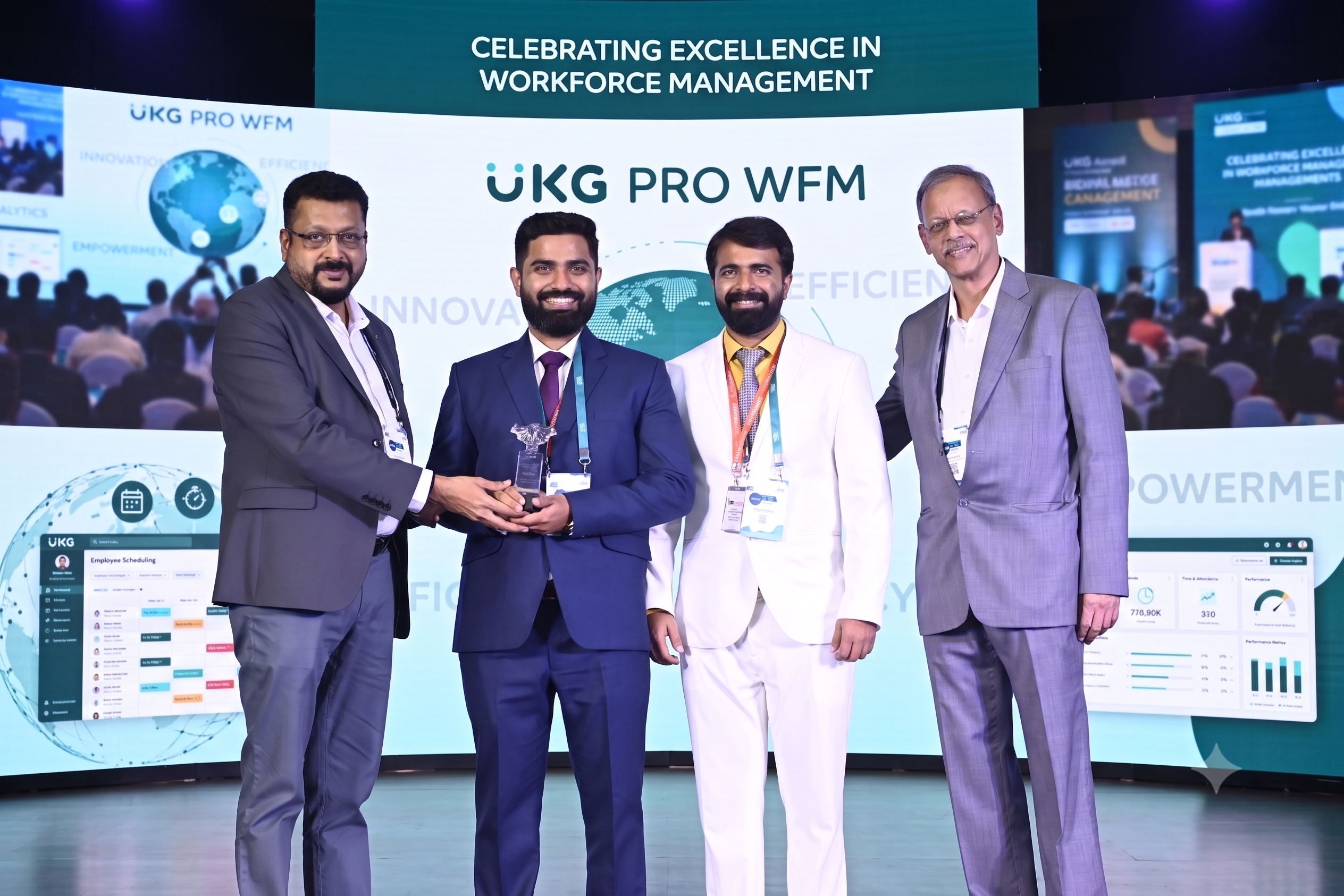 WFM Experts leadership team celebrating excellence in workforce management at UKG Pro WFM